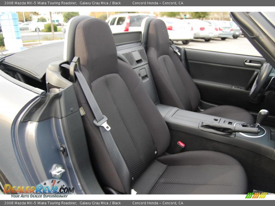 2008 Mazda MX-5 Miata Touring Roadster Galaxy Gray Mica / Black Photo #15