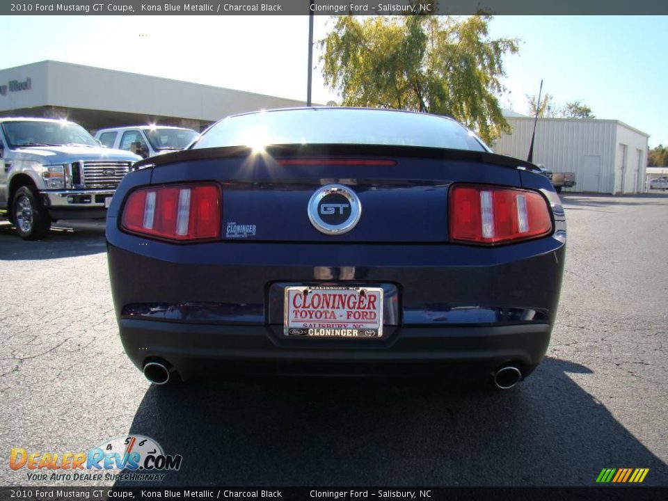 2010 Ford Mustang GT Coupe Kona Blue Metallic / Charcoal Black Photo #4