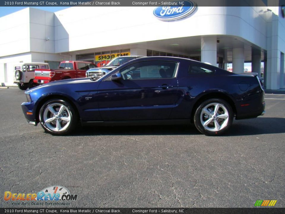 2010 Ford Mustang GT Coupe Kona Blue Metallic / Charcoal Black Photo #5