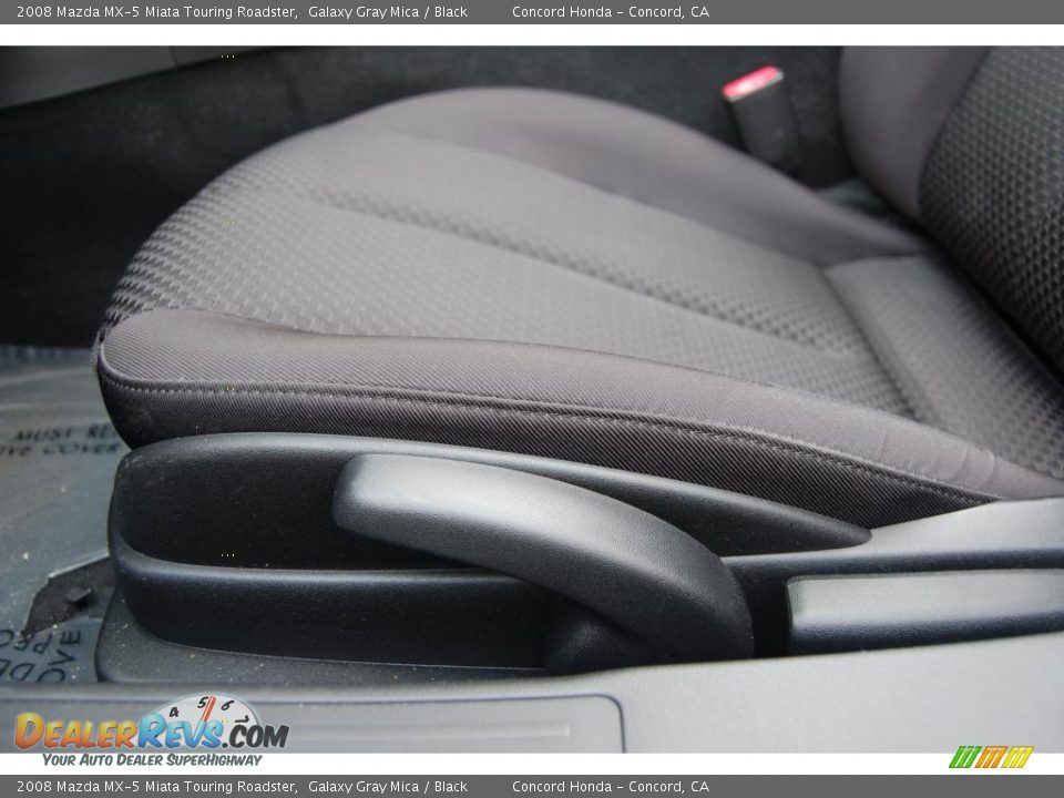 2008 Mazda MX-5 Miata Touring Roadster Galaxy Gray Mica / Black Photo #18