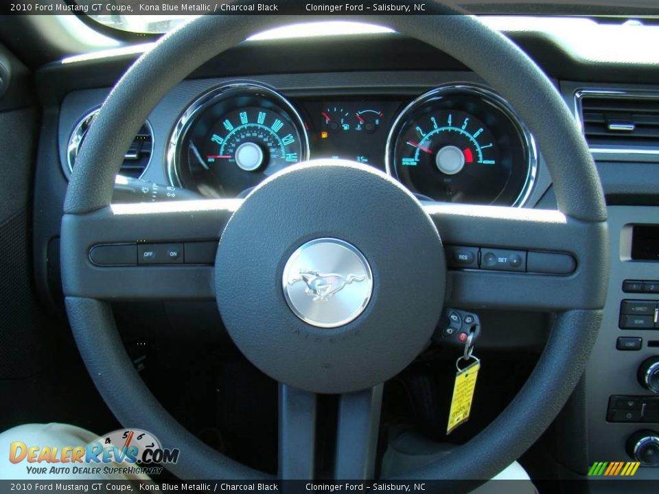 2010 Ford Mustang GT Coupe Kona Blue Metallic / Charcoal Black Photo #16