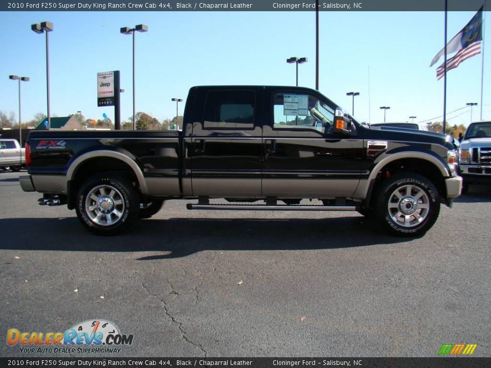 2010 Ford F250 Super Duty King Ranch Crew Cab 4x4 Black / Chaparral Leather Photo #2
