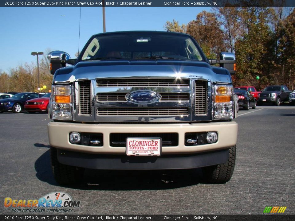 2010 Ford F250 Super Duty King Ranch Crew Cab 4x4 Black / Chaparral Leather Photo #7