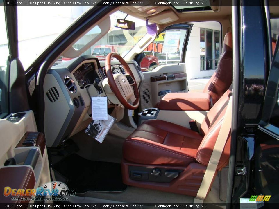 2010 Ford F250 Super Duty King Ranch Crew Cab 4x4 Black / Chaparral Leather Photo #8