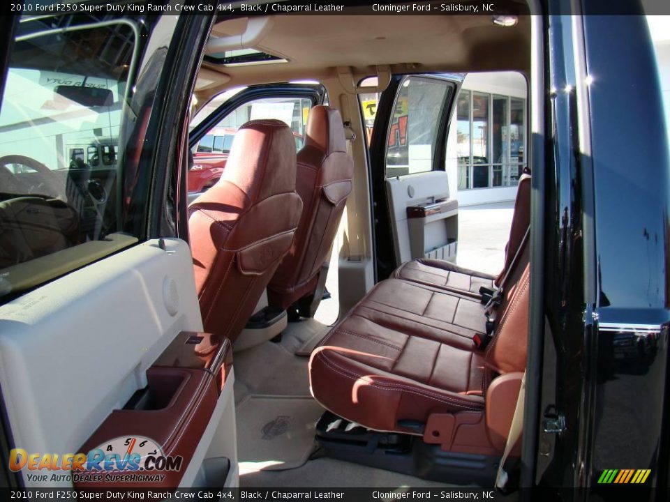 2010 Ford F250 Super Duty King Ranch Crew Cab 4x4 Black / Chaparral Leather Photo #9
