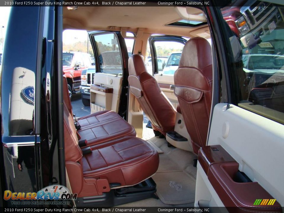 2010 Ford F250 Super Duty King Ranch Crew Cab 4x4 Black / Chaparral Leather Photo #11