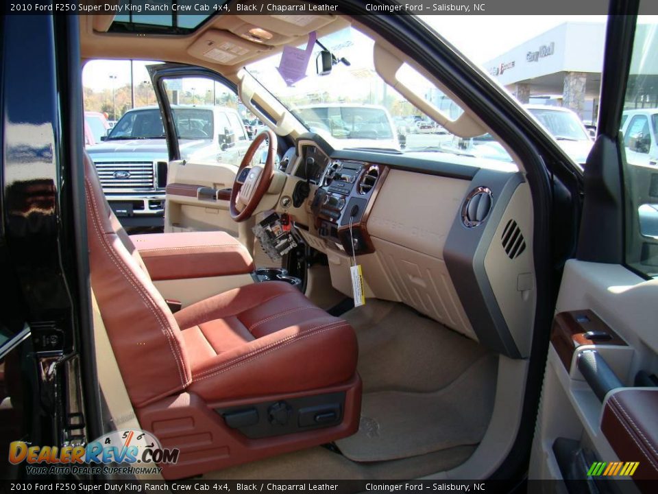 2010 Ford F250 Super Duty King Ranch Crew Cab 4x4 Black / Chaparral Leather Photo #12