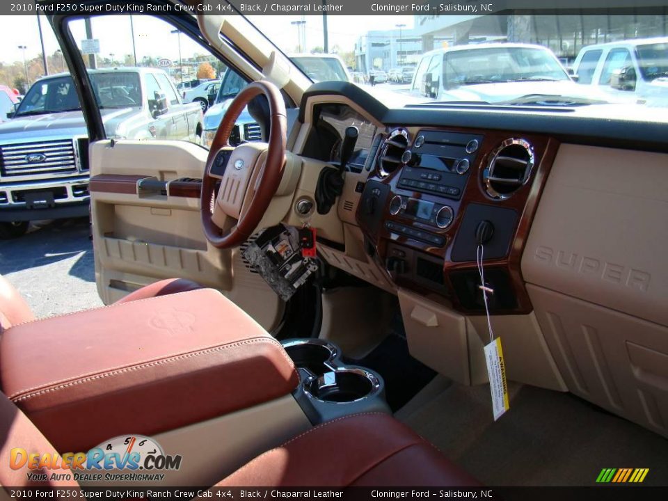 2010 Ford F250 Super Duty King Ranch Crew Cab 4x4 Black / Chaparral Leather Photo #13