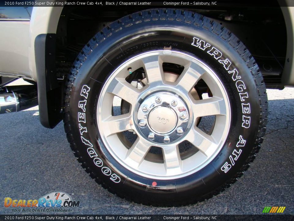 2010 Ford F250 Super Duty King Ranch Crew Cab 4x4 Black / Chaparral Leather Photo #16