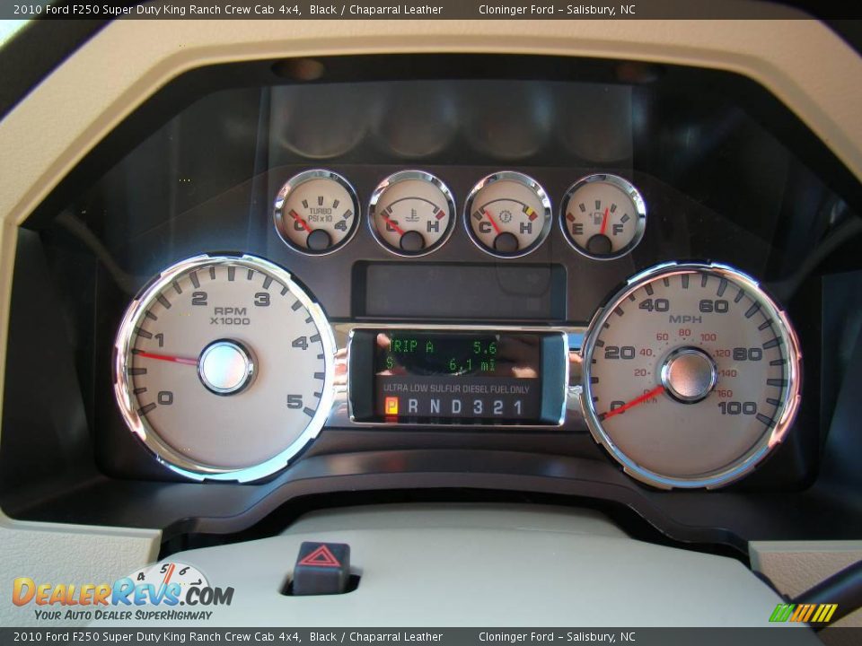 2010 Ford F250 Super Duty King Ranch Crew Cab 4x4 Black / Chaparral Leather Photo #22