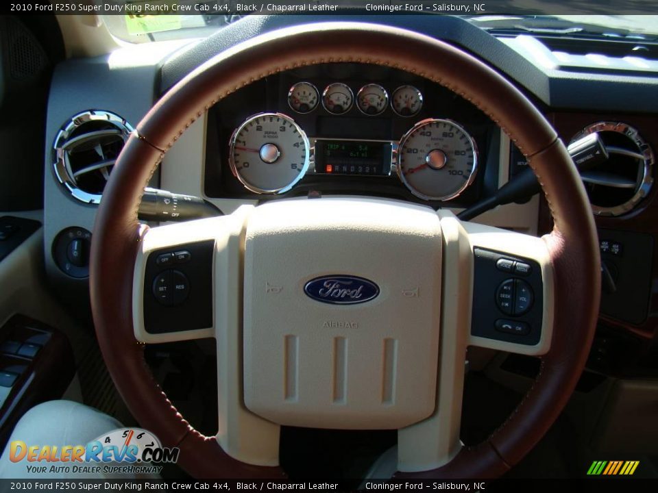 2010 Ford F250 Super Duty King Ranch Crew Cab 4x4 Black / Chaparral Leather Photo #23