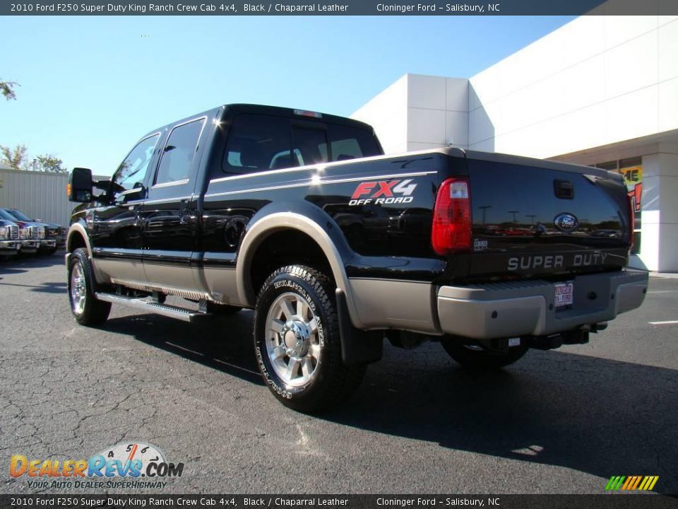 2010 Ford F250 Super Duty King Ranch Crew Cab 4x4 Black / Chaparral Leather Photo #34