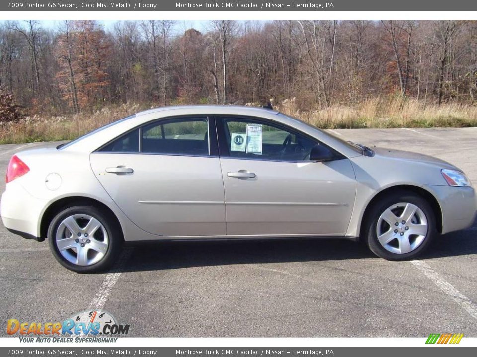 2009 Pontiac G6 Sedan Gold Mist Metallic / Ebony Photo #1