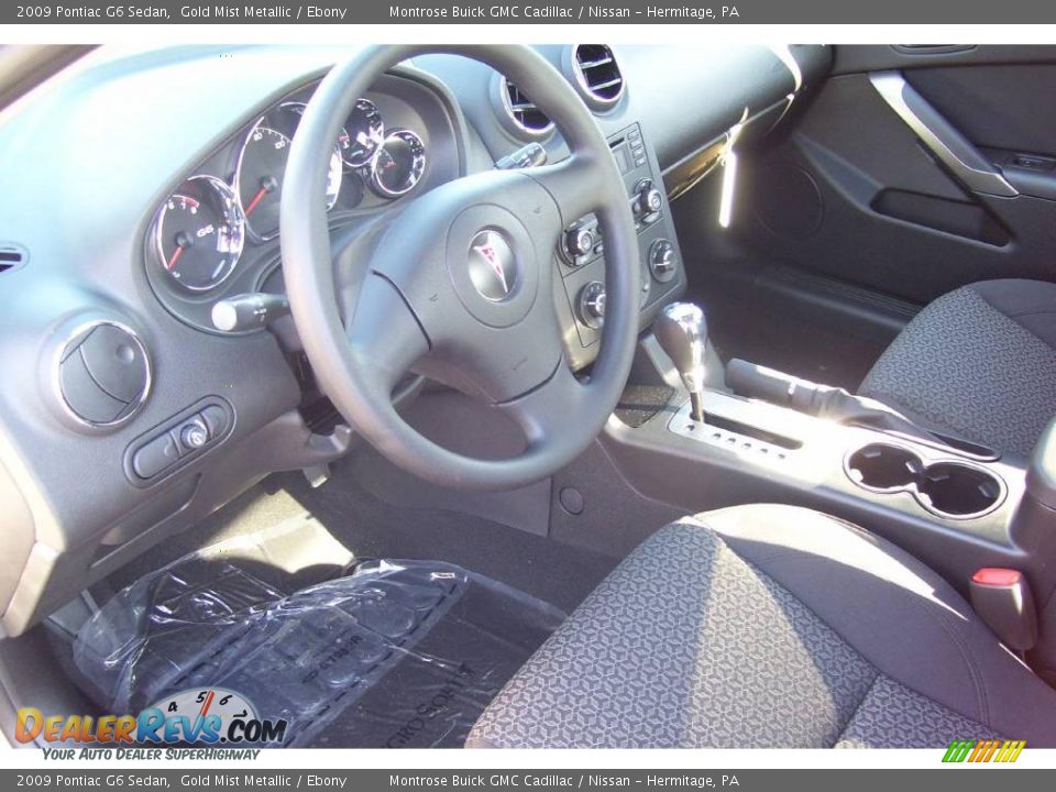 2009 Pontiac G6 Sedan Gold Mist Metallic / Ebony Photo #5