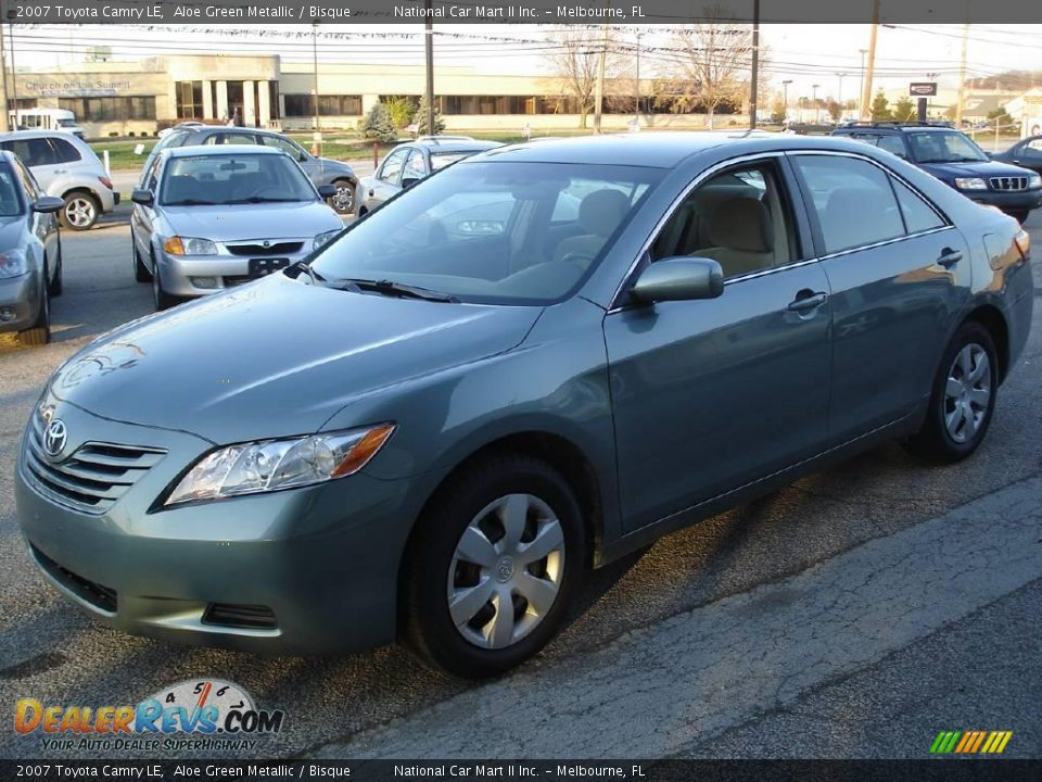 2007 Toyota Camry LE Aloe Green Metallic / Bisque Photo #1