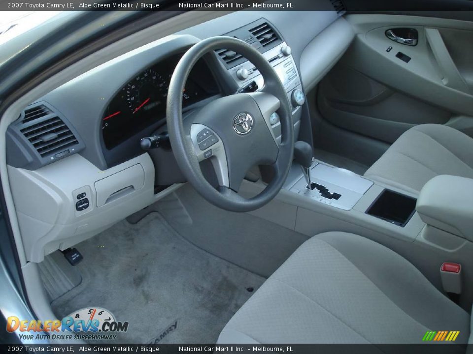 2007 Toyota Camry LE Aloe Green Metallic / Bisque Photo #11