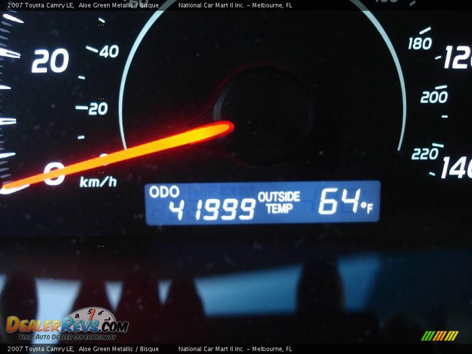 2007 Toyota Camry LE Aloe Green Metallic / Bisque Photo #13