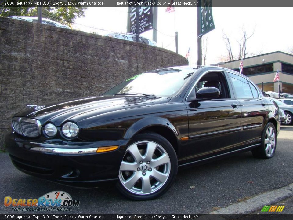 2006 Jaguar X-Type 3.0 Ebony Black / Warm Charcoal Photo #1