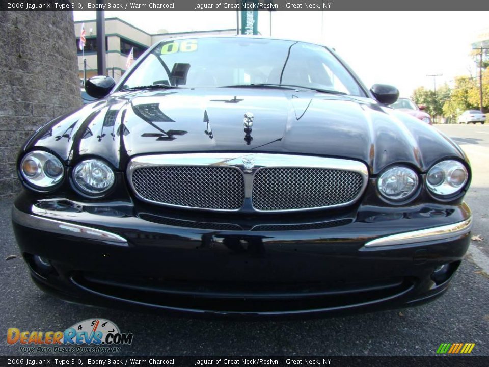 2006 Jaguar X-Type 3.0 Ebony Black / Warm Charcoal Photo #2