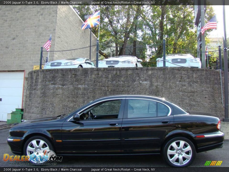2006 Jaguar X-Type 3.0 Ebony Black / Warm Charcoal Photo #3