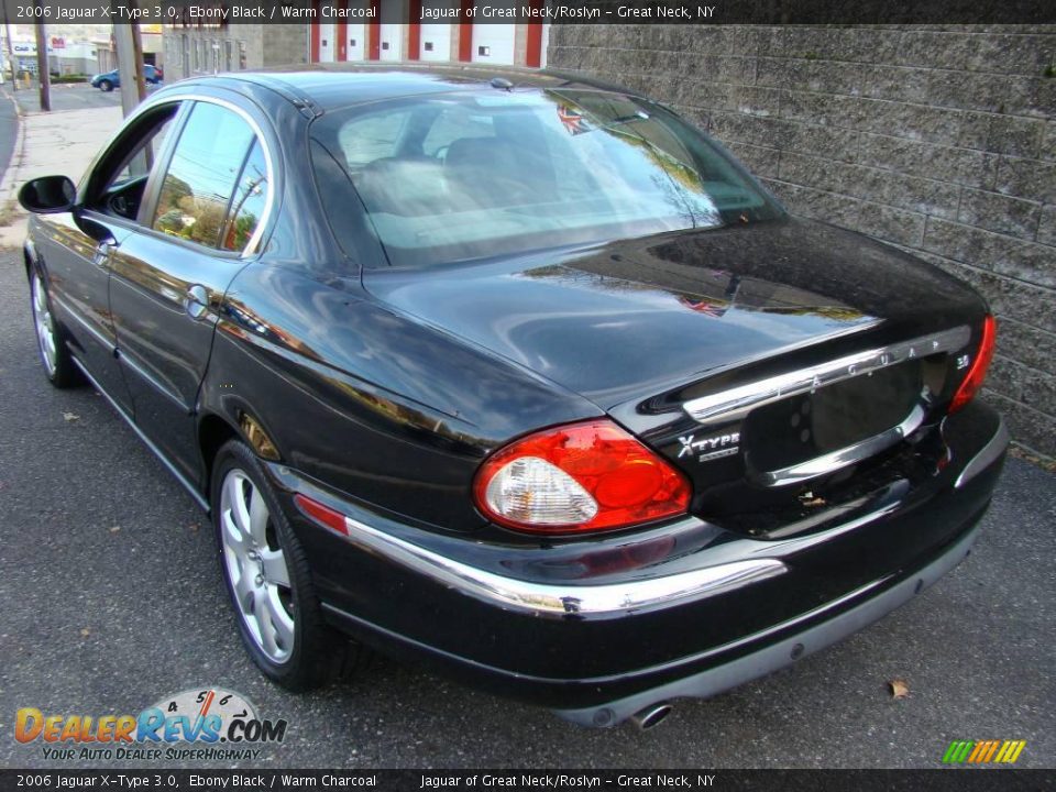 2006 Jaguar X-Type 3.0 Ebony Black / Warm Charcoal Photo #4