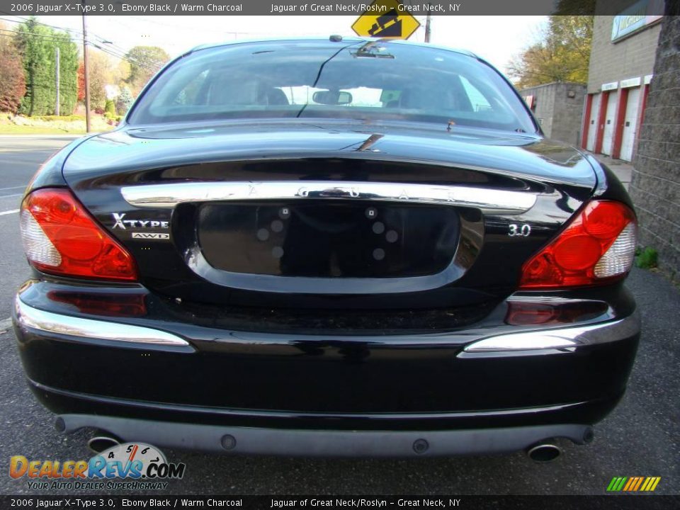 2006 Jaguar X-Type 3.0 Ebony Black / Warm Charcoal Photo #5