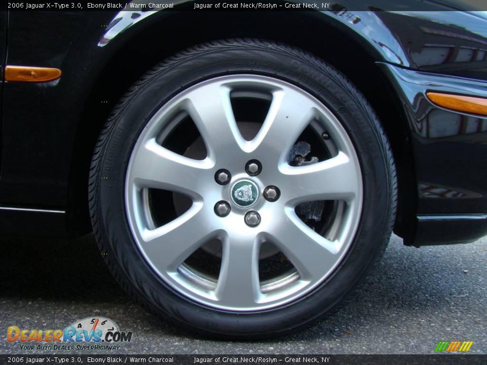 2006 Jaguar X-Type 3.0 Ebony Black / Warm Charcoal Photo #8
