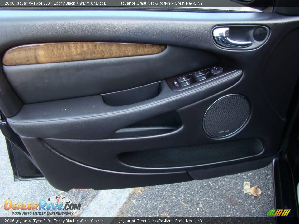2006 Jaguar X-Type 3.0 Ebony Black / Warm Charcoal Photo #9