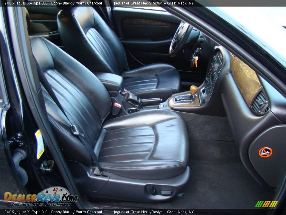 2006 Jaguar X-Type 3.0 Ebony Black / Warm Charcoal Photo #17