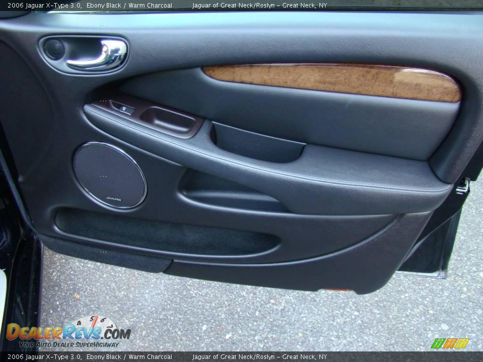 2006 Jaguar X-Type 3.0 Ebony Black / Warm Charcoal Photo #18