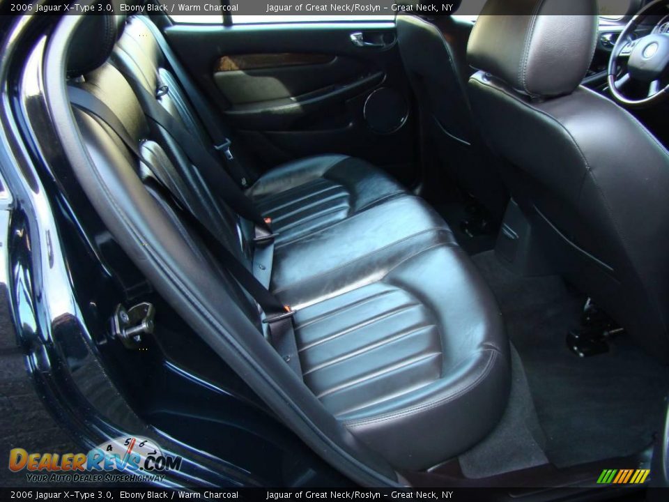 2006 Jaguar X-Type 3.0 Ebony Black / Warm Charcoal Photo #21