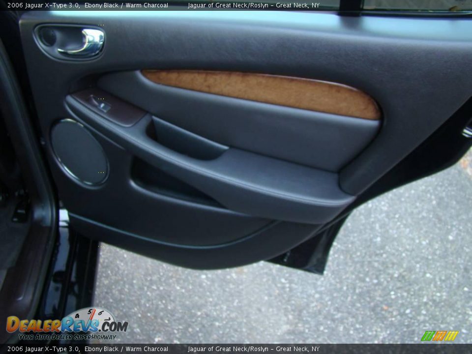 2006 Jaguar X-Type 3.0 Ebony Black / Warm Charcoal Photo #22