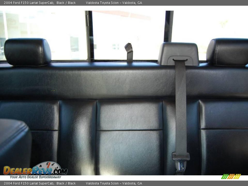 2004 Ford F150 Lariat SuperCab Black / Black Photo #15