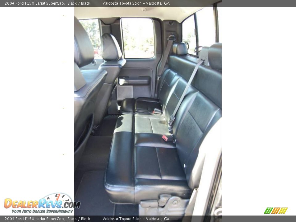 2004 Ford F150 Lariat SuperCab Black / Black Photo #16