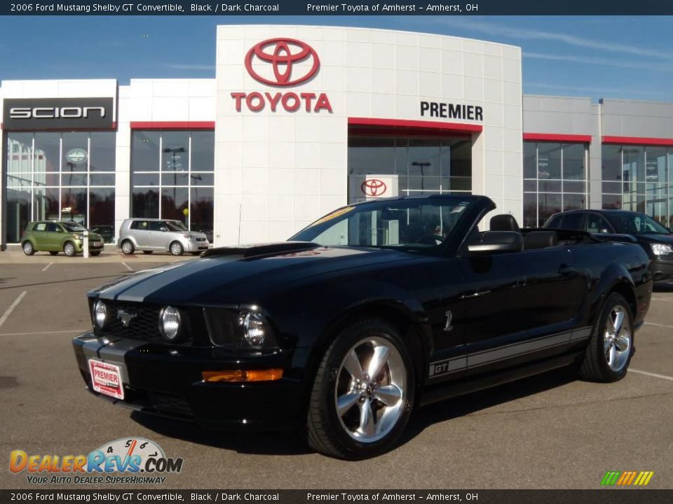 2006 Ford Mustang Shelby GT Convertible Black / Dark Charcoal Photo #1