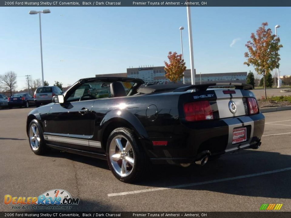 2006 Ford Mustang Shelby GT Convertible Black / Dark Charcoal Photo #2