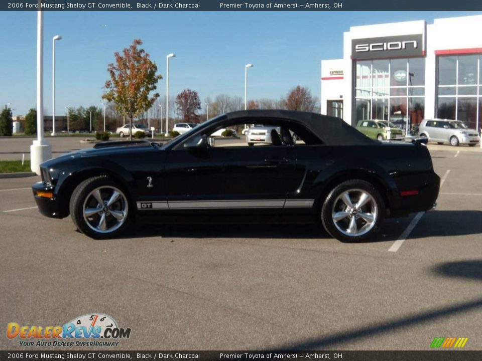 2006 Ford Mustang Shelby GT Convertible Black / Dark Charcoal Photo #3