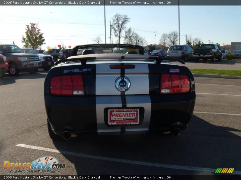 2006 Ford Mustang Shelby GT Convertible Black / Dark Charcoal Photo #4