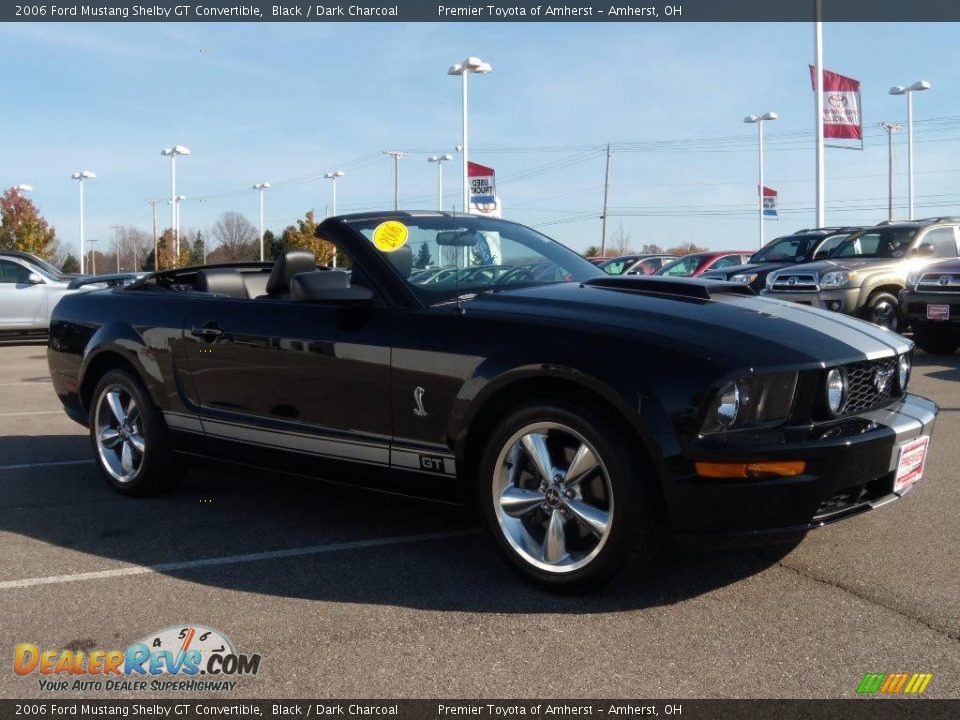 2006 Ford Mustang Shelby GT Convertible Black / Dark Charcoal Photo #7