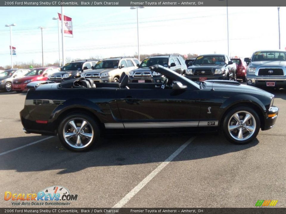 2006 Ford Mustang Shelby GT Convertible Black / Dark Charcoal Photo #9