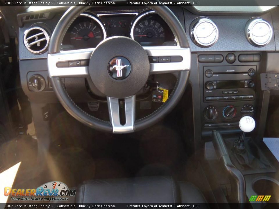 2006 Ford Mustang Shelby GT Convertible Black / Dark Charcoal Photo #17