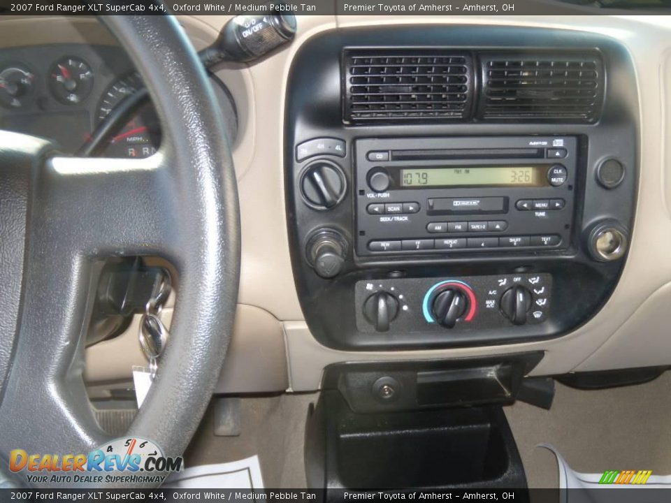 2007 Ford Ranger XLT SuperCab 4x4 Oxford White / Medium Pebble Tan Photo #15