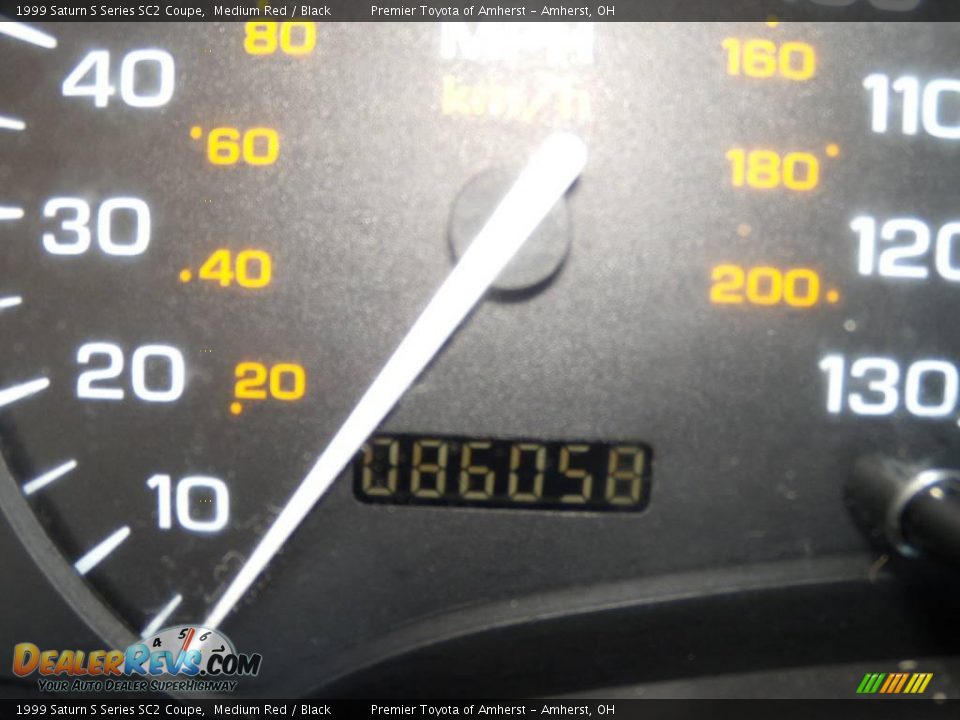 1999 Saturn S Series SC2 Coupe Medium Red / Black Photo #15