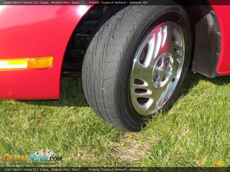 1999 Saturn S Series SC2 Coupe Medium Red / Black Photo #18