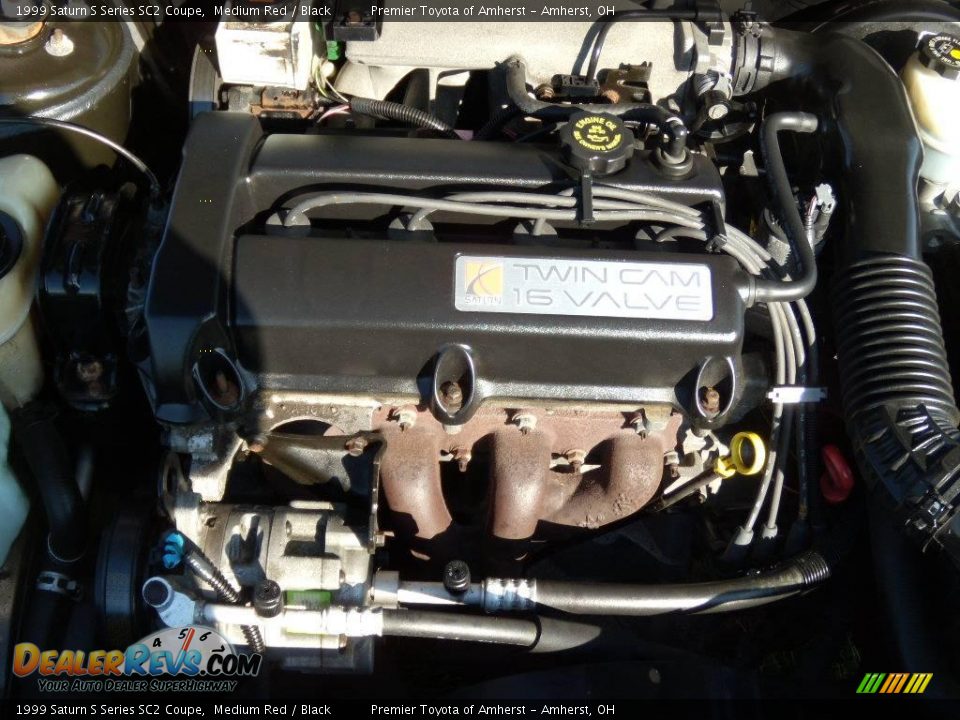 1999 Saturn S Series SC2 Coupe Medium Red / Black Photo #19