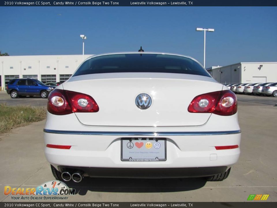 2010 Volkswagen CC Sport Candy White / Cornsilk Beige Two Tone Photo #2