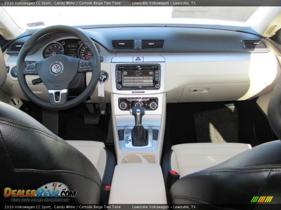 2010 Volkswagen CC Sport Candy White / Cornsilk Beige Two Tone Photo #5