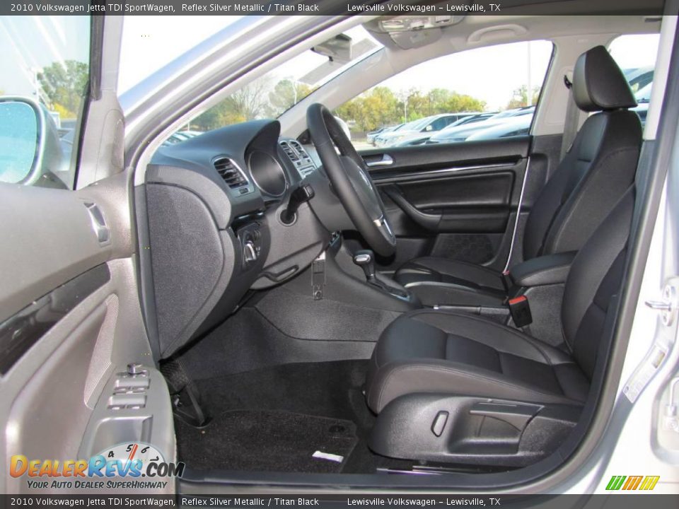 2010 Volkswagen Jetta TDI SportWagen Reflex Silver Metallic / Titan Black Photo #3