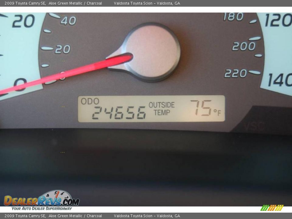 2009 Toyota Camry SE Aloe Green Metallic / Charcoal Photo #11