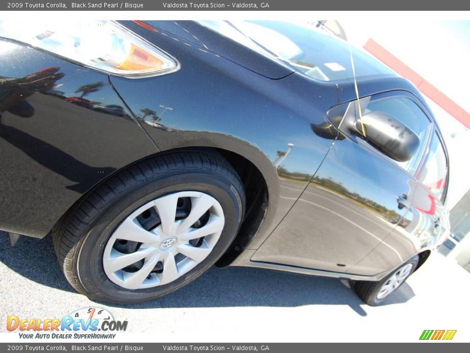 2009 Toyota Corolla Black Sand Pearl / Bisque Photo #3